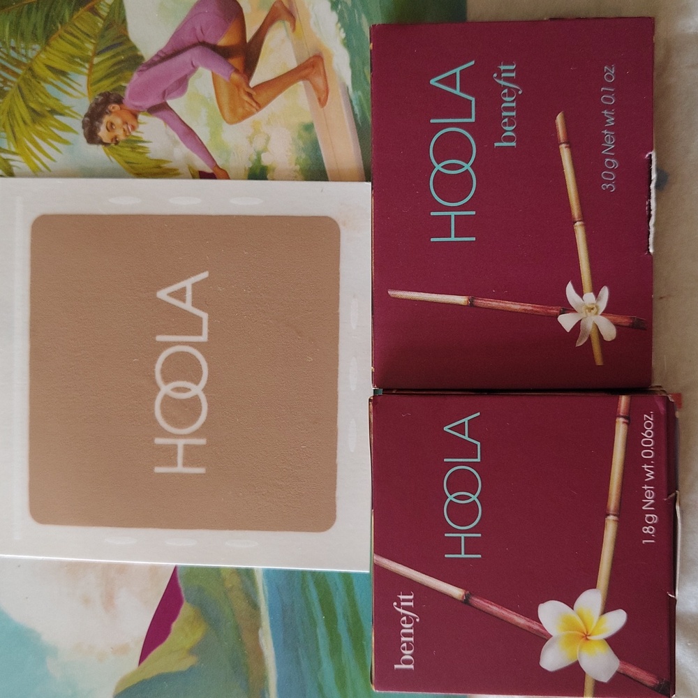 BENEFIT HOOLA BRONZER X2 TRAVEL SAMPLES + CARD